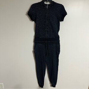 Women’s Armani Exchange All Over Logo Sweatshirt & Sweatpants Top Med Pants Sm